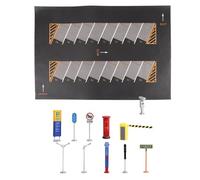 ICDKOYK Modèle réduit de Voiture Miniature moulée sous Pression pour Garage, échelle 1:64, Style E, idéal pour Les Grands parkings, Noir, StyleC