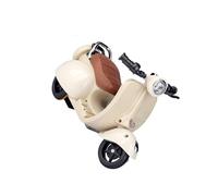 ICDKOYK Moto Musicale acrobatique pour Enfants, rotative à 360°, Lumineuse, Jouet pour bébé, pour Les Tout-Petits. Jouet acrobatique et Dansant de Style Dessin animé, Beige, 21 x 22 cm