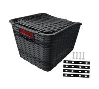 ICDKOYK Panier arrière de vélo robuste avec couvercle, idéal pour faire les courses, transporter des objets divers et vos affaires. Convient également Pour aux chiens et Pour aux vélos cargo.