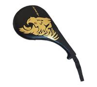 ICDKOYK Patte de Frappe de Taekwondo pour Kickboxing, entraînement pour aux Coups Pied Hauts et Bas, Enfants et Adultes, Motif guépard Noir