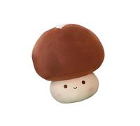 ICDKOYK Peluche Champignon Douce et Créative, Poupée Dessin Animée, Oreiller Relaxant, Cadeau pour Enfants, Salon, Chambre, Amis et Famille, Peluche Jouet pour Enfants, Brun, 23 cm