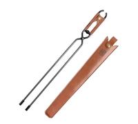 ICDKOYK Pinces à feu Robustes pour foyers extérieurs, Accessoires de Cuisine et de grillades au feu Camp, Pinces Cuisson Portables pour Barbecue et cheminée