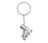 ICDKOYK Porte-clés Mini Patins à roulettes - Cadeau Original pour Les fêtes - Boucle de clé Unique - Pendentif - Décoration de Sac - Accessoire décoratif - Chaîne de, Argent, 8x3cm