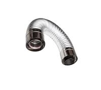 ICDKOYK Rallonges flexibles pour conduits de cheminée de poêle, idéales pour le camping et la randonnée. Composants durables en acier inoxydable. Pièces de rechange pour