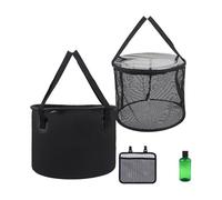 ICDKOYK Seau pliable grande capacité pour le camping, la pêche les activités de plein air. Ce seau pliable offre une grande capacité et est équipé d'une poignée. Il peut également servir de bassine
