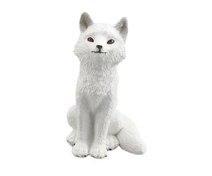 ICDKOYK Statue d'animal pour Sauvage réaliste et Unique, idéale pour décorer Votre Jardin Votre terrasse. Un Cadeau Parfait pour Les passionnés d'animaux, Adultes et Enfants, Renard Arctique