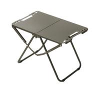 ICDKOYK Table de Camping Portable, légère et Pliante, idéale pour Le Camping. Facile à Monter, pour Elle est fabriquée en Acier au Carbone allié, Un, Vert