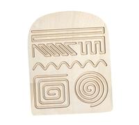 ICDKOYK Tableau d'écriture en Bois Double Face pour Enfants, Outil d'écriture et de motricité Fine, Cadeau éducatif pour la Petite enfance, Jouet d'éveil et Puzzle, StyleB