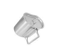 ICDKOYK Ustensiles de cuisine pour le camping : casserole, marmite, cuiseur vapeur, idéal pour la randonnée et le trekking. Cuisiner en plein air devient un jeu d'enfant. Cette