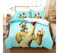 Ice Age Housse De Couette D Imprim¿¿ Funny- Parure De Lit Microfibreavec Fermeture ¿¿Clair, Housse Couette Imprim¿¿ Avec Taies D'oreiller Double£¿Xcm£©