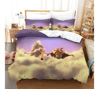 Ice Age Housse De Couette En D Sur Le Th¿¿Me De Cartoon Parure De Lit Pi¿¿Ces En Microfibre Style Avec Taie D'oreiller Double£¿Xcm£©