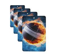 Ice and Fire Lot de 4 cartes désodorisantes de voiture pour homme et femme - Accessoires de voiture mignons - Diffuseur de parfum durable à suspendre - Tablettes d'aromathérapie pour voiture