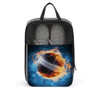 Ice And Fire Sac à chaussures de volley-ball de voyage résistant à l'eau avec fermeture éclair Sac à poussière, gris, taille unique, moderne, gris, Taille unique, Moderne