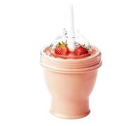 Ice Ball Maker Cup - 6.26 Inch 2 In 1 Silicone Ice Hockey Cups | Portable Icè Making Drinking Cup With Straw Lid | Easy Unmold Leak Proof For Juice Whiskey Coffee. Silicone, 250ml.