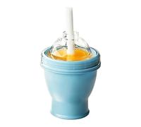 Ice Ball Maker Cup - Cylindrical Cube Mold, Thermal Sips Vessel, Hydro-Frost Caddy | Portable 2-in-1 Silicone Beverage Container And Round Ice Grid For Cocktails Smoothies And Iced Tea On The Go