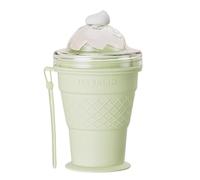 Ice Ball Maker, Round Ice Maker, Foldable Sphere Leakproof Cup for Slow Melting Beverage Cooling, Leakproof Function for Whiskey Cocktails, Coffee, Kitchen Bar Party Application, Food Grade Silicone