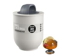 Ice Ball Mold - Ice Sphere Mold | Silicone Ice Maker For Freezer, Reusable Kitchen Tool For Easy Release In Cocktails, Tea, And Coffee Making Unique Ice Spheres For Beverages