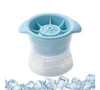 Ice Ball Mold - Premium Round Sphere Maker Tray, Leak Proof Silicone For Clear Slow Melt Balls, Easy Pop Out Design Beverage Accessory | Large Cocktails Whiskey Drinks Home Bar Kitchen Picnic Camping