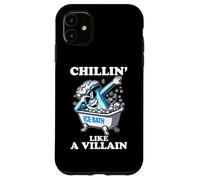 Ice Bath Chillin' Like A Villain Cold Plunge Cold Exposure Coque pour iPhone 11