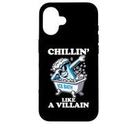 Ice Bath Chillin' Like A Villain Cold Plunge Cold Exposure Coque pour iPhone 16