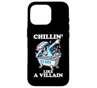 Ice Bath Chillin' Like A Villain Cold Plunge Cold Exposure Coque pour iPhone 16 Pro