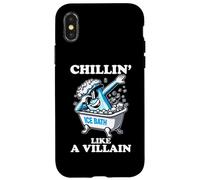 Ice Bath Chillin' Like A Villain Cold Plunge Cold Exposure Coque pour iPhone X/XS