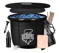 Ice Beast XL Baignoire de récupération | 520 L XL | Baignoire de thérapie à l'eau froide pour athlètes | Méthode Wim Hof | Pod froid de cryothérapie | Bain portable et accessoires |