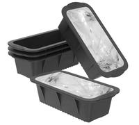Ice Block Mold Set - 5 Piece Large Freezer Containers 25cm Ice Maker for Home Kitchen Restaurant Camping Picnic Party | Food Grade Flexible Stackable Design Easy Release Ices Brick Tray