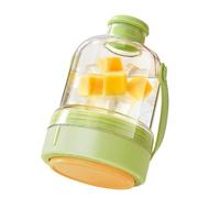 Ice Bottle - Flexible Silicone Ice Mold, Iced Tray with Secure Lid, Portable Iced Container with Compact Design, Space Saving Freezer Organizer, Cooling Bottle for Juice Cocktail Whiskey Travel