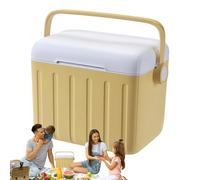 Ice Box Cooler, Camping Chest, 10.63x7.48x9.45 inches, Insulated Container, 6l Ice Pack Storage for Road Trip, Picnic, Beach, Travel, Fishing, Car, Breast Milk, Construction Site, Meal Prep