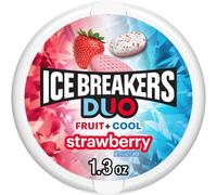 Ice Breakers Duo Menthe sans sucre, fraise, 36,9 g