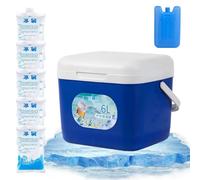 Ice Chests and Coolers 6L Leakproof 10.2×7.1×7.5 inch Portable Long-Lasting | Camping Coolers With Ice Packs For Lunch Beer Drink 10.2×7.1× Bottle Outdoor Travel Tailgating Beach Picnic Fishing Road Trip