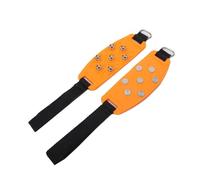 Ice Claws Seven Teeth Ice Claws Outdoor Climbing Snow Mountain Non-Slip Seven Teeth Adjustable Ice Claws(Orange)