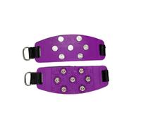 Ice Claws Seven Teeth Ice Claws Outdoor Climbing Snow Mountain Non-Slip Seven Teeth Adjustable Ice Claws(Purple)