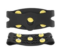 Ice Cleats - 5Steel Teeth Over Shoe Boot Traction, Cleat Spikes | Anti-Slip Crampons | 2 Snow Cleats for Shoes and Boots | Shoe Spikes for Walking Climbing Hiking Fishing Outdoor