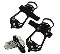 Ice Cleats For Boots | Winter Boot Grippers Ice Crampons | 1-Pair Anti-Slip Lightweight Grippers | Ices Cleats Walking Mountaineering Fishing Outdoor Running Commuting Work