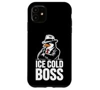 Ice Cold Boss Pingouin Mafia Humour drôle Coque pour iPhone 11