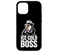 Ice Cold Boss Pingouin Mafia Humour drôle Coque pour iPhone 12/12 Pro