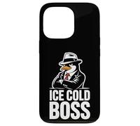 Ice Cold Boss Pingouin Mafia Humour drôle Coque pour iPhone 13 Pro