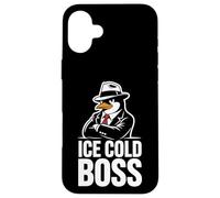 Ice Cold Boss Pingouin Mafia Humour drôle Coque pour iPhone 16 Plus