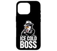 Ice Cold Boss Pingouin Mafia Humour drôle Coque pour iPhone 16 Pro