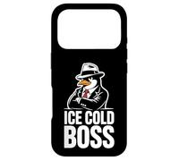 Ice Cold Boss Pingouin Mafia Humour drôle Coque pour iPhone 17 Pro