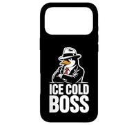 Ice Cold Boss Pingouin Mafia Humour drôle Coque pour iPhone 17 Pro Max