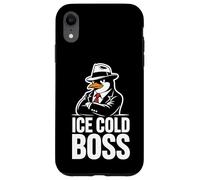 Ice Cold Boss Pingouin Mafia Humour drôle Coque pour iPhone XR