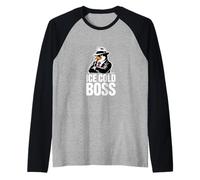 Ice Cold Boss Pingouin Mafia Humour drôle Manche Raglan