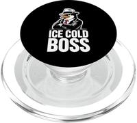 Ice Cold Boss Pingouin Mafia Humour drôle PopSockets PopGrip pour MagSafe