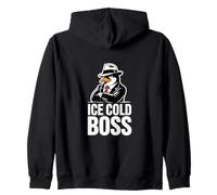 Ice Cold Boss Pingouin Mafia Humour drôle Sweat à Capuche