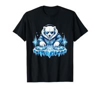 Ice Cold Polar Bear Mixeur de Musique DJ Vibes T-Shirt