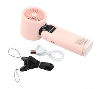 ICE Cool Fan Mini ventilateur portable USB à 100 vitesses turbo, 100 réglages de vitesse, turbine de refroidissement portable haute vitesse pour camping, voyage en plein air (rose réfrigérateur)