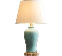 Ice Crack Glaçure Céramique Lampe De Table Jingdezhen Porcelaine Chambre à Coucher Lampe De Chevet Grande Lampe De Table en Céramique Orientale Vase Chambre à Coucher Lampe De Bureau Lampe